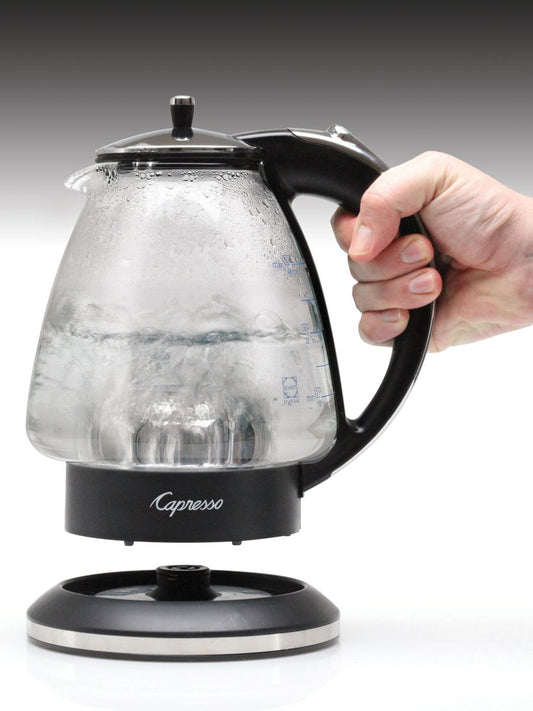 Capresso H2O Glass Water Kettle, Black
