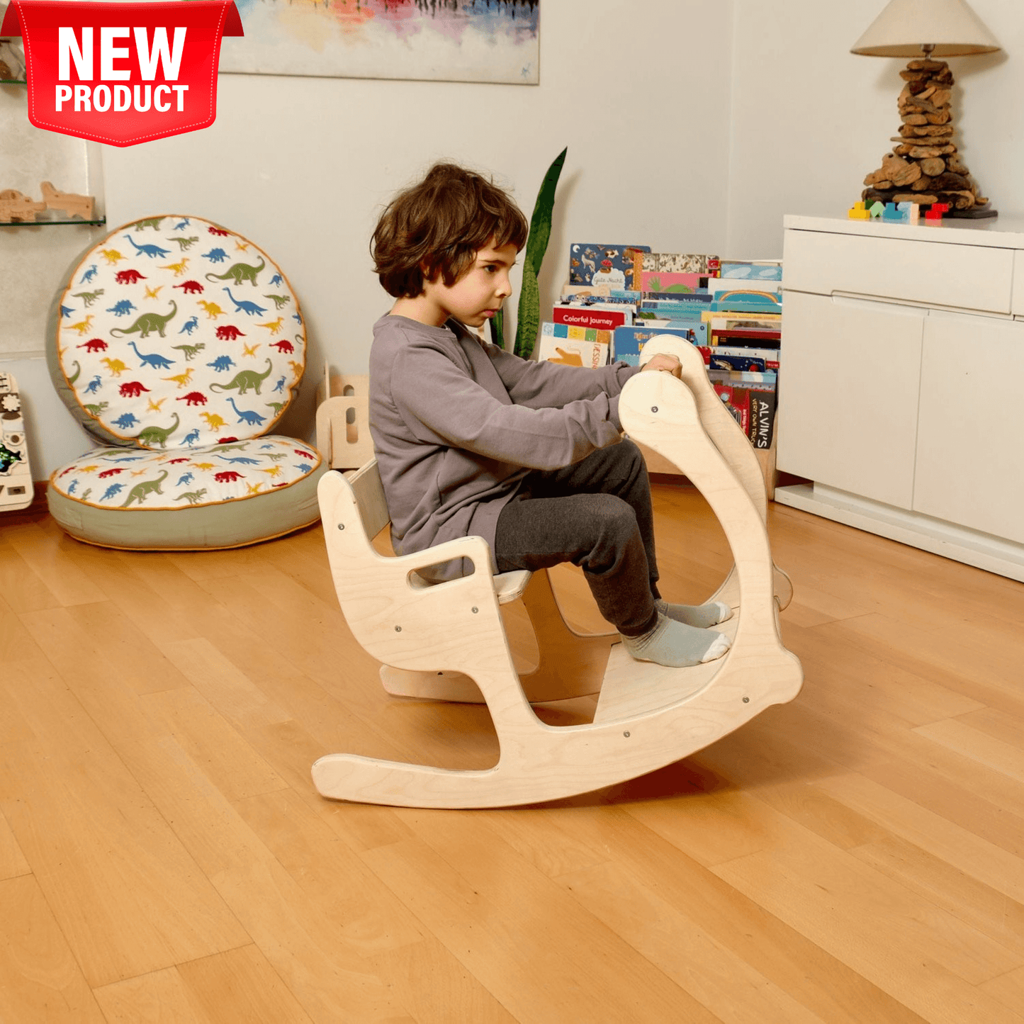 Toddler Rocking Chair and Table Set: Eco-Friendly by Kidodido