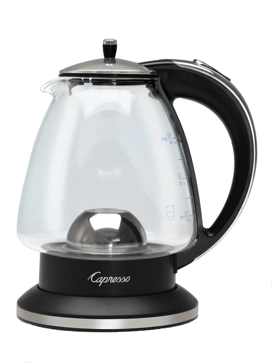 Capresso H2O Glass Water Kettle, Black